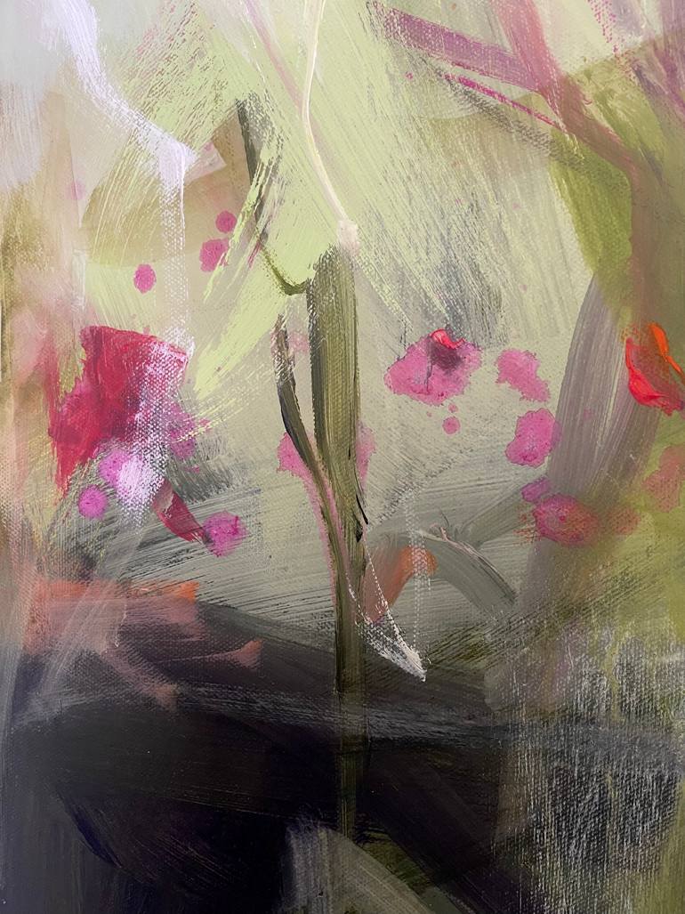Original Abstract Expressionism Abstract Painting by Ines Klich