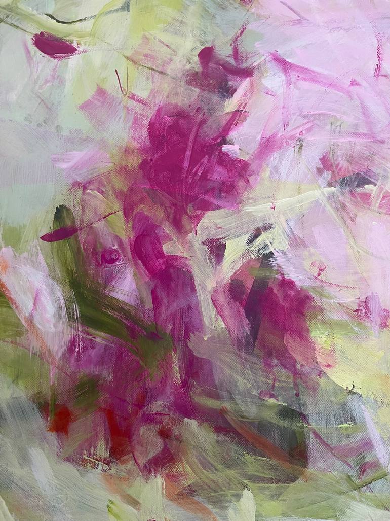 Original Abstract Expressionism Abstract Painting by Ines Klich