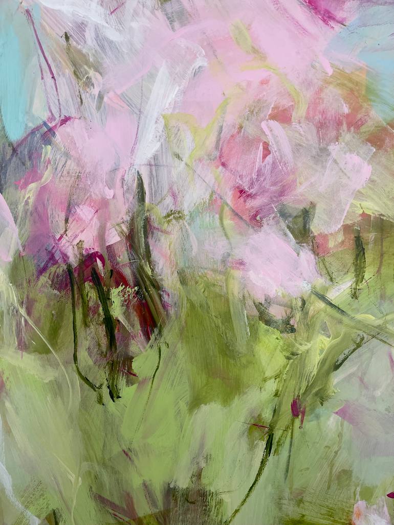 Original Abstract Expressionism Abstract Painting by Ines Klich