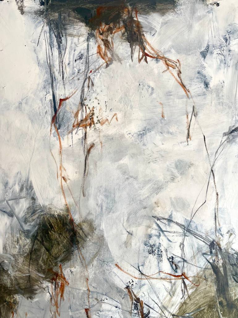 Original Abstract Expressionism Abstract Painting by Ines Klich