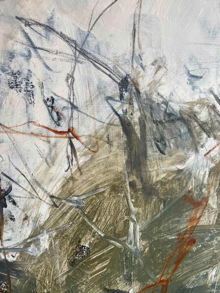 Original Abstract Expressionism Abstract Painting by Ines Klich