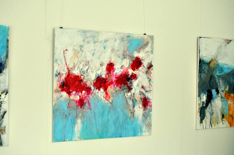 Original Abstract Expressionism Abstract Painting by Ines Klich