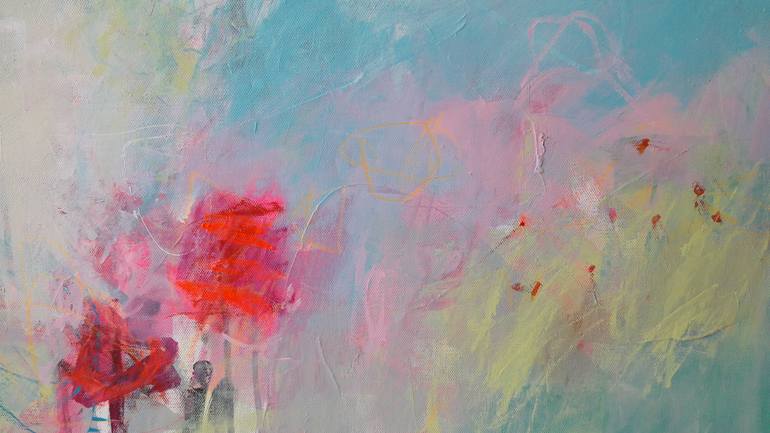 Original Abstract Expressionism Abstract Painting by Ines Klich