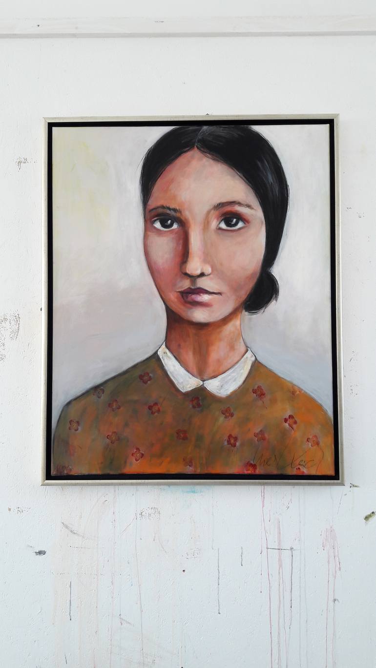 Original Portrait Painting by Ines Klich