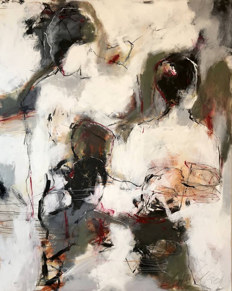 Original Figurative Abstract Painting by Ines Klich