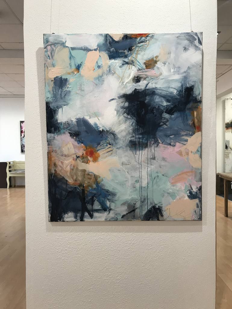 Original Abstract Expressionism Abstract Painting by Ines Klich