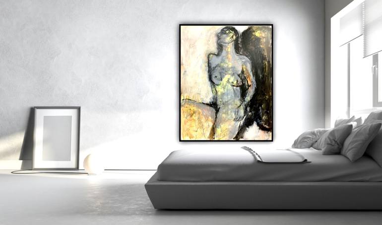 Original Abstract Nude Painting by Ines Klich