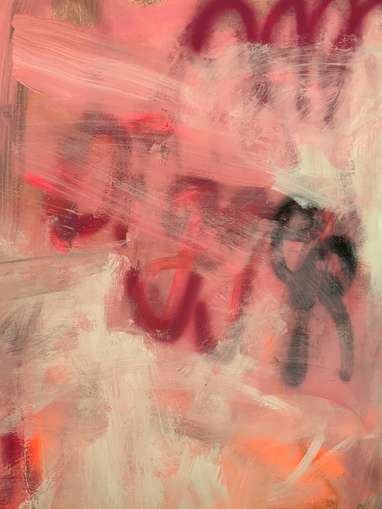 Original Abstract Expressionism Abstract Painting by Ines Klich
