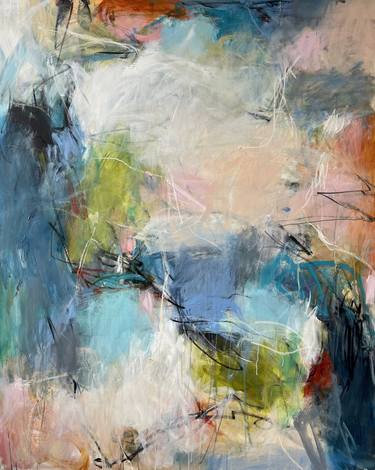 Original Abstract Expressionism Abstract Paintings by Ines Klich