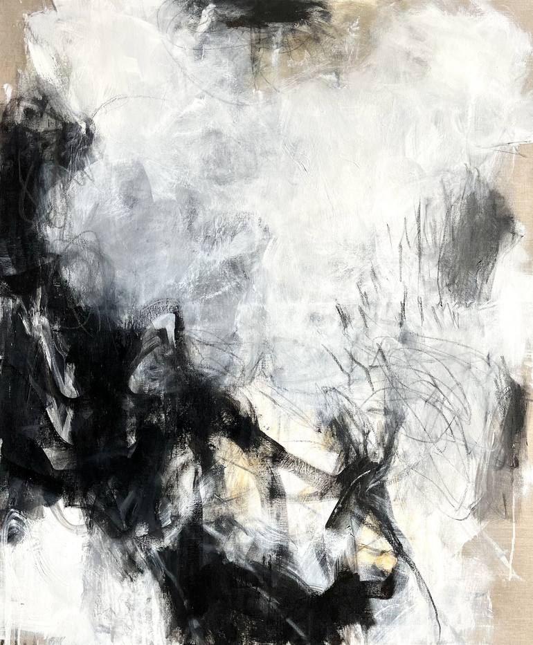 Original Abstract Expressionism Abstract Paintings by Ines Klich
