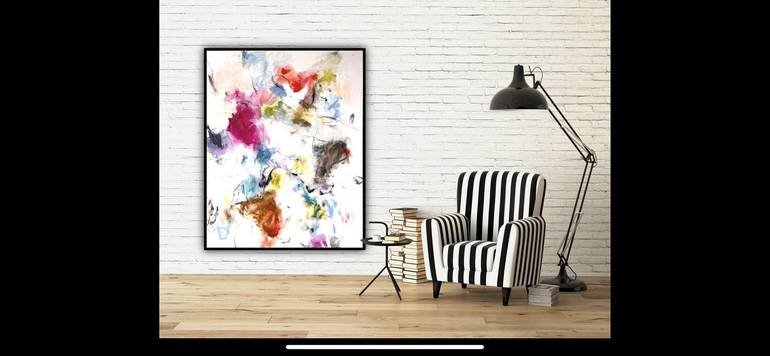 Original Abstract Expressionism Abstract Painting by Ines Klich