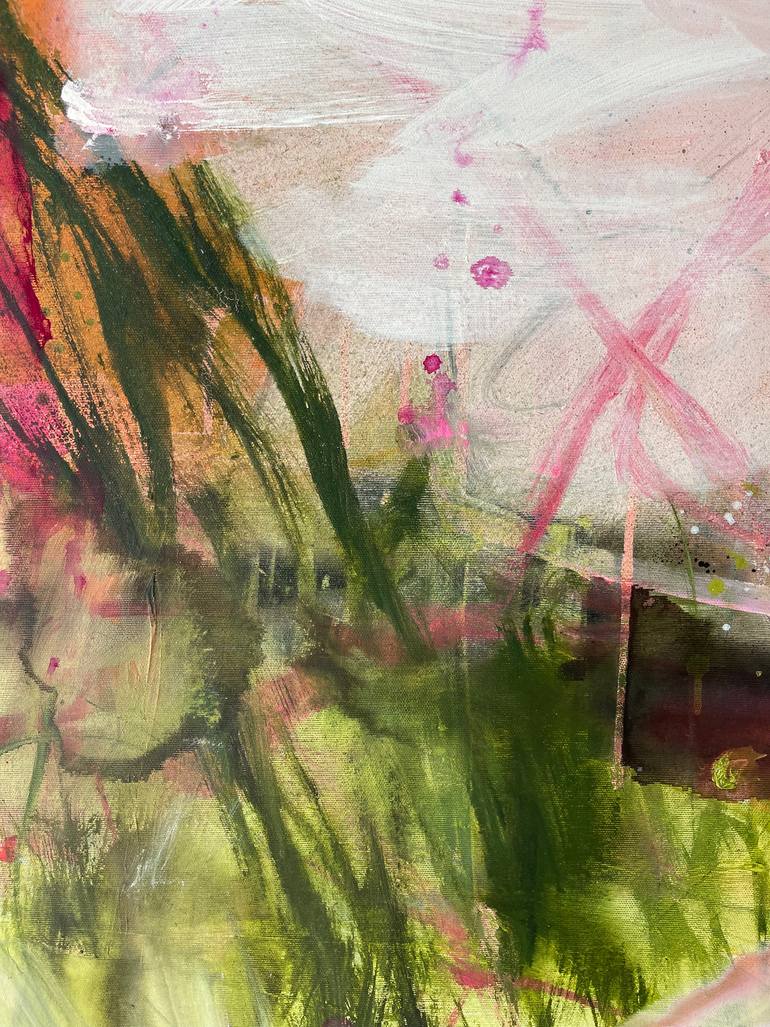 Original Abstract Expressionism Abstract Painting by Ines Klich