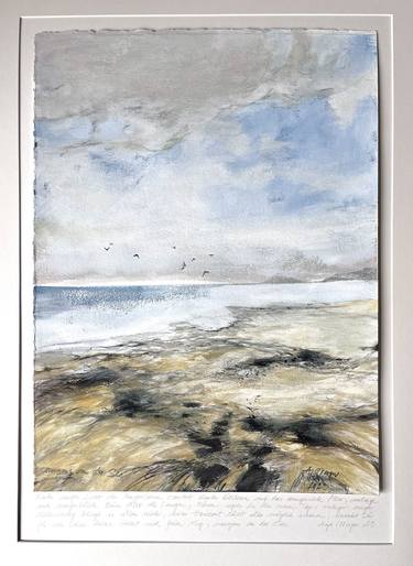 Original Impressionism Beach Mixed Media by A Weyer