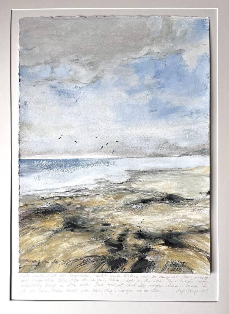 Original Beach Mixed Media by A Weyer