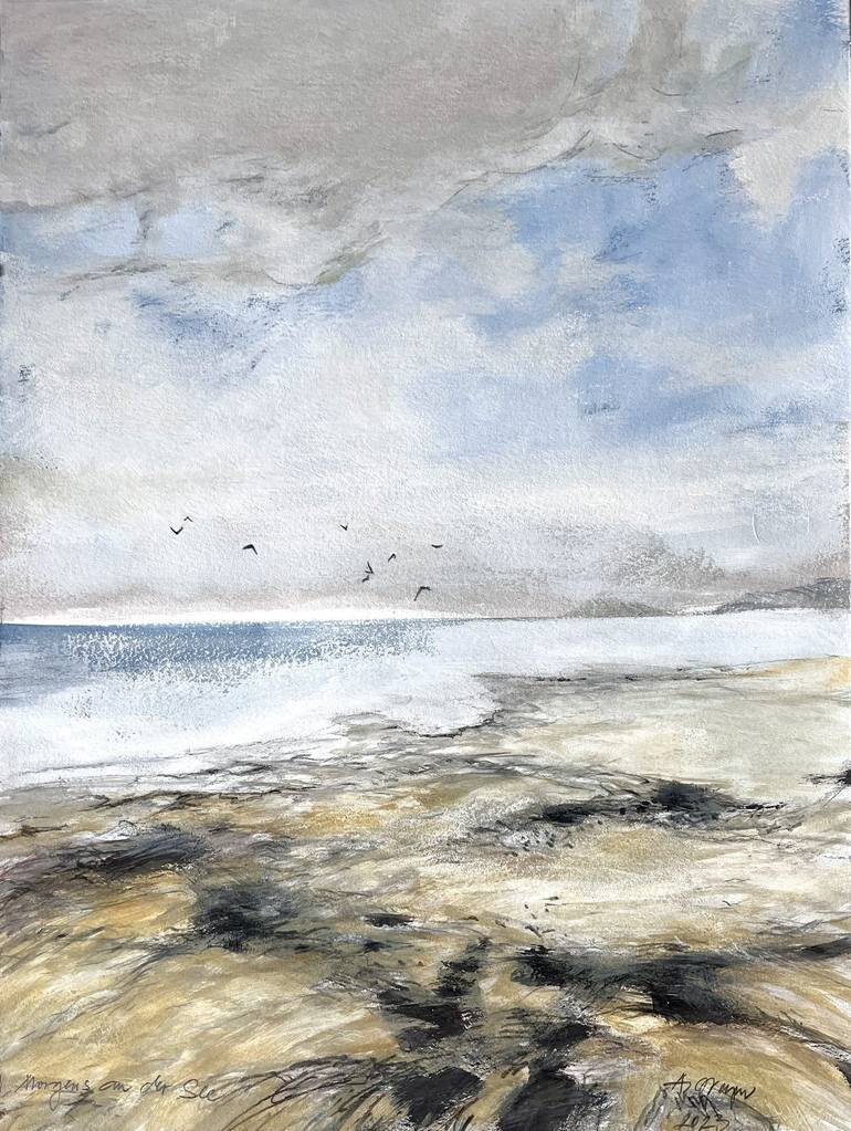 Original Contemporary Beach Mixed Media by A Weyer