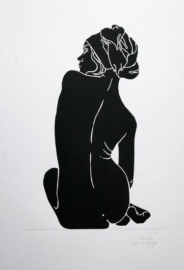 Saatchi Art Artist A Weyer; Printmaking, “Helene - Limited Edition 10 of 10 ALL SOLD” #art