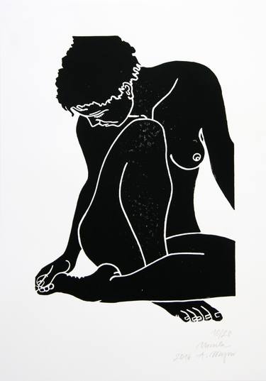 Print of Figurative Nude Printmaking by A Weyer