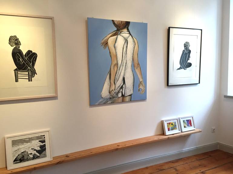 Original Figurative Women Printmaking by A Weyer