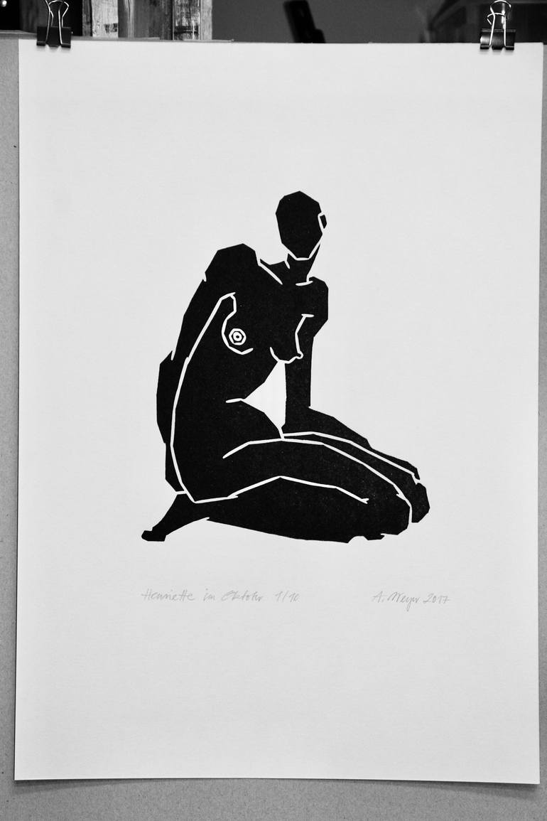 Original Nude Printmaking by A Weyer