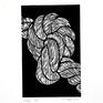 Collection Weyer - Linocuts "Knots" - Print handmade