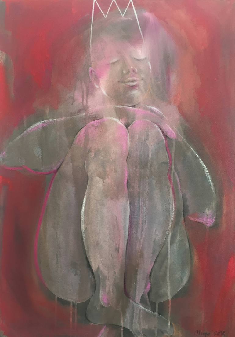 Original Figurative Women Painting by A Weyer