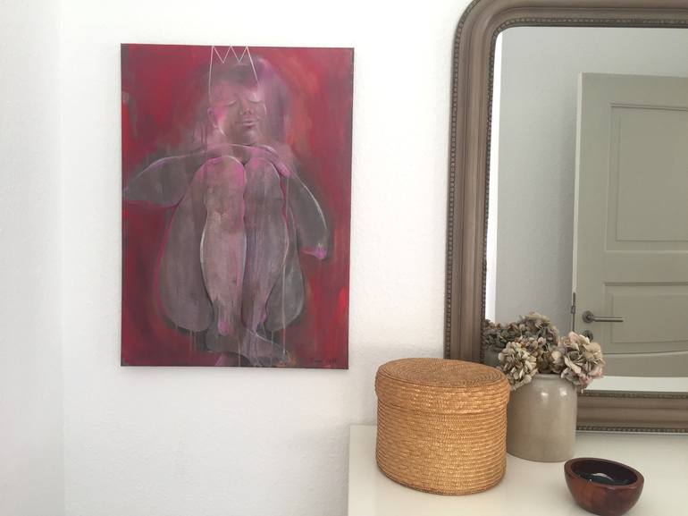 Original Figurative Women Painting by A Weyer