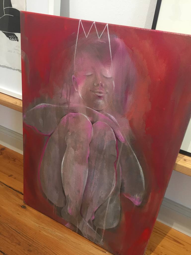 Original Figurative Women Painting by A Weyer