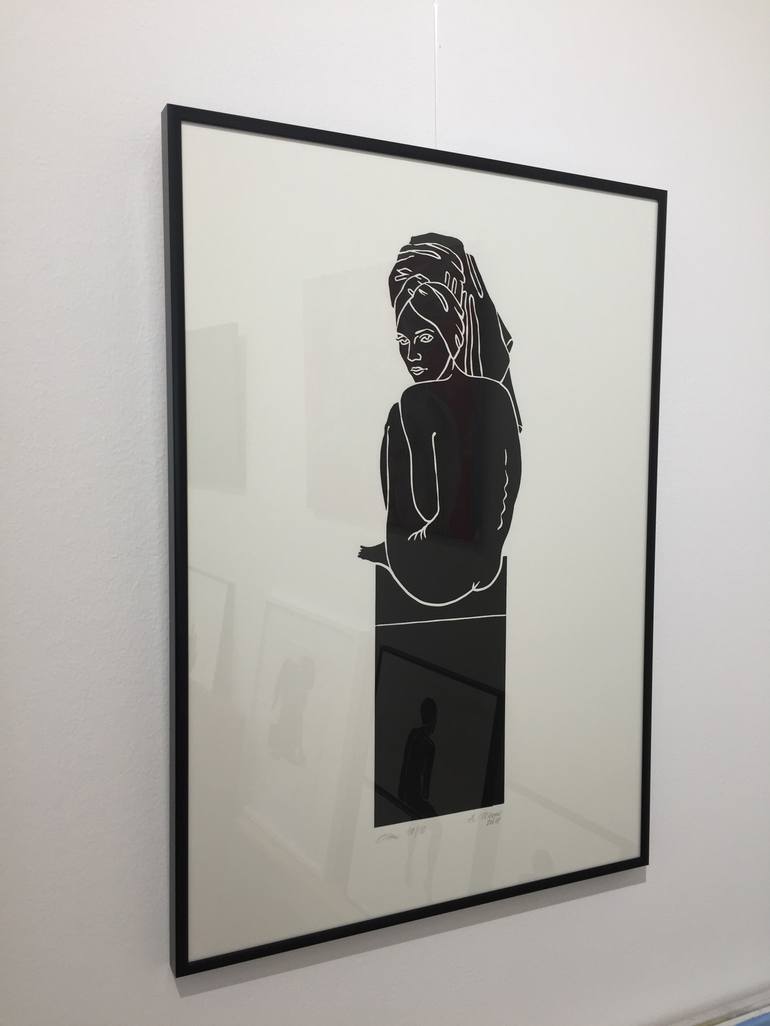 Original Figurative Women Printmaking by A Weyer