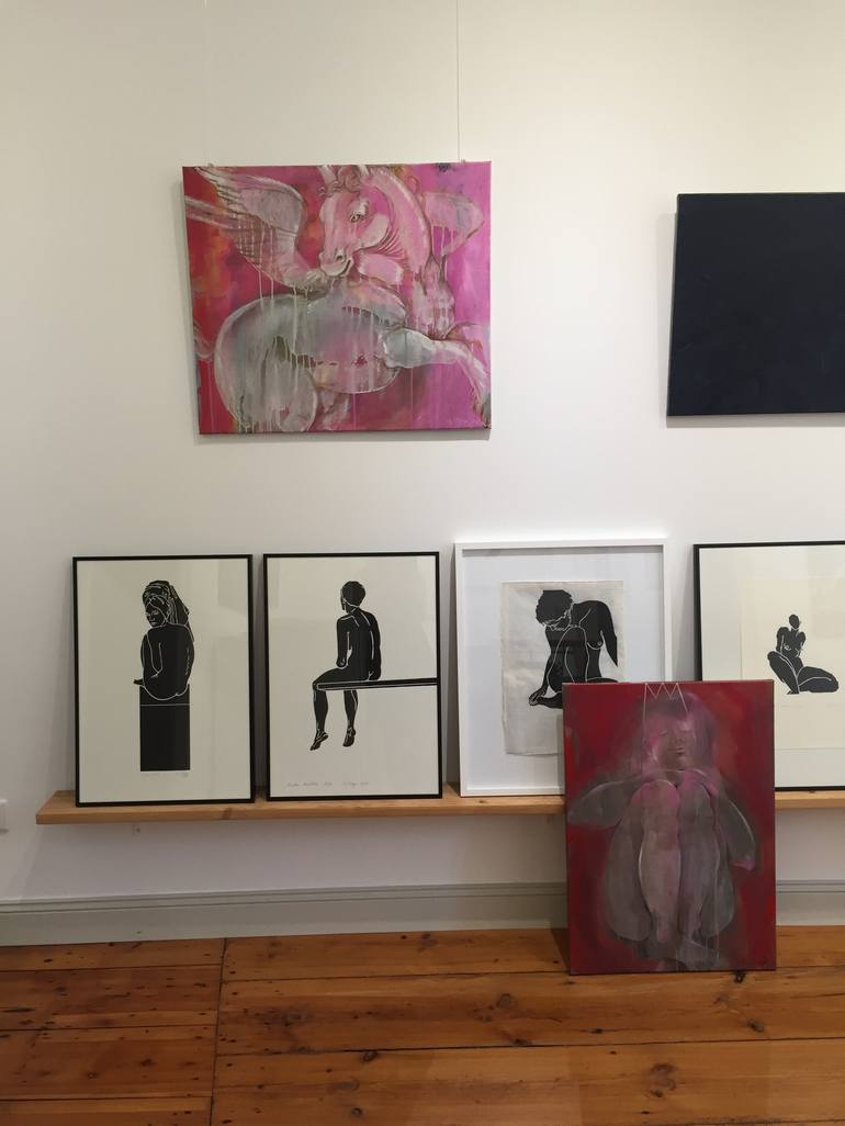 Original Figurative Women Printmaking by A Weyer