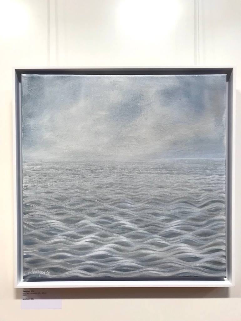 Original Abstract Water Painting by A Weyer