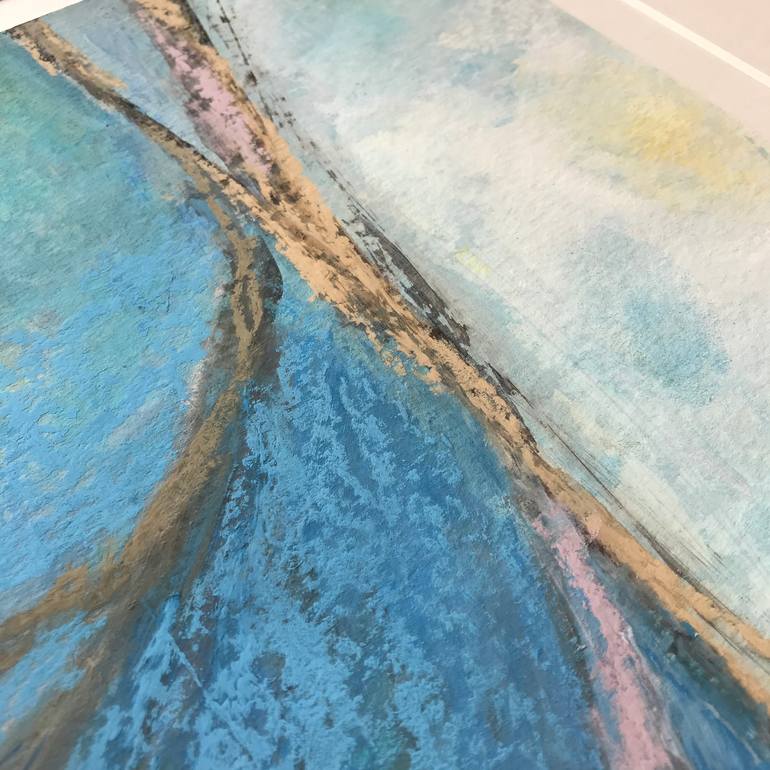 Original Abstract Landscape Painting by A Weyer