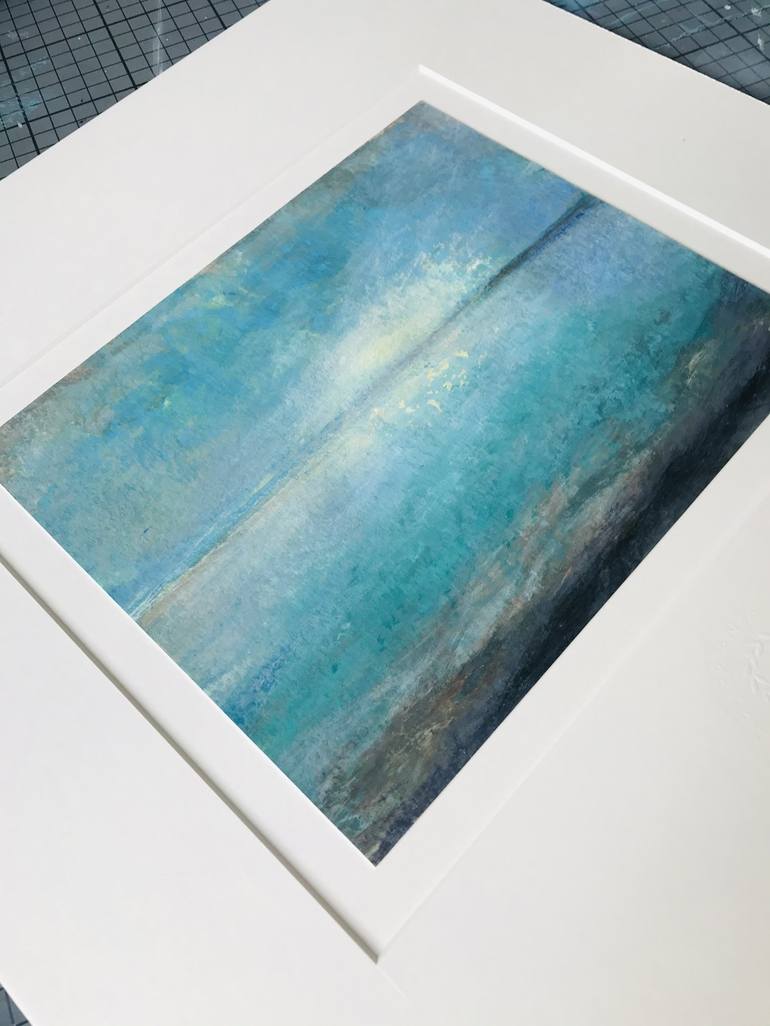 Original Abstract Seascape Painting by A Weyer