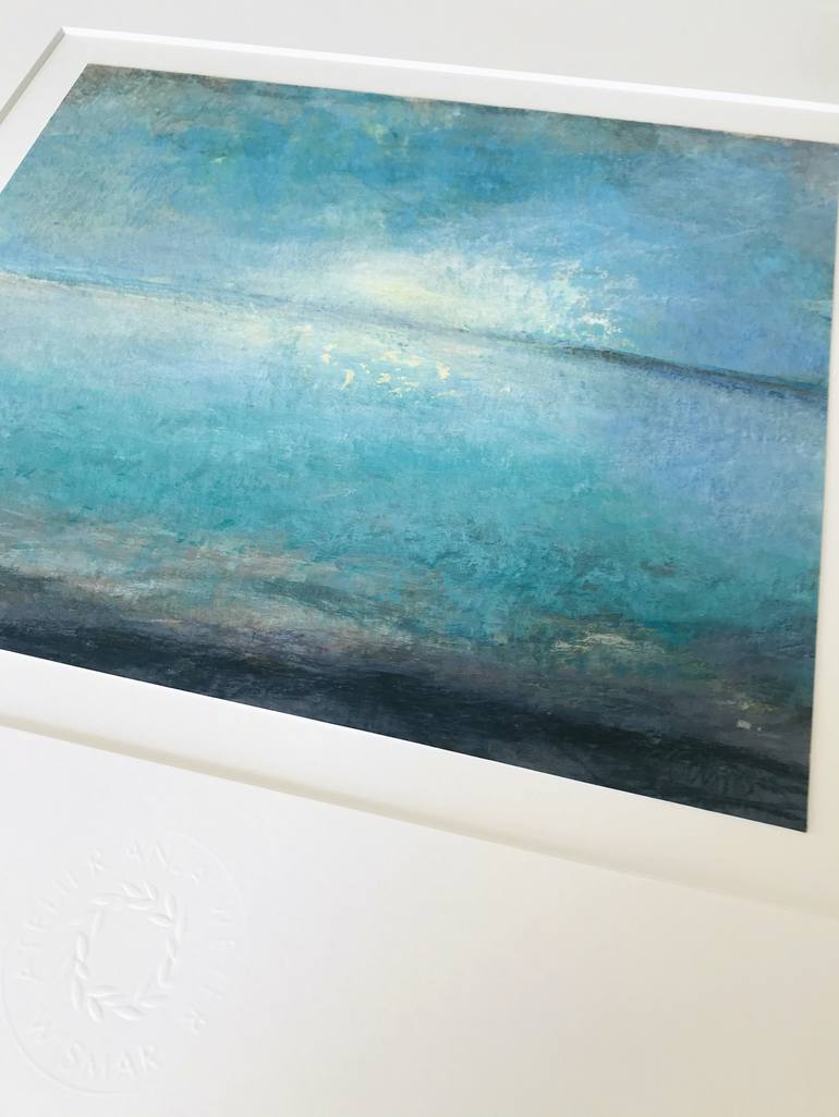 Original Abstract Seascape Painting by A Weyer
