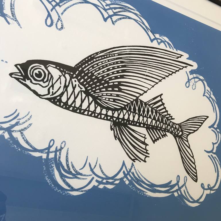 Original Fish Printmaking by A Weyer