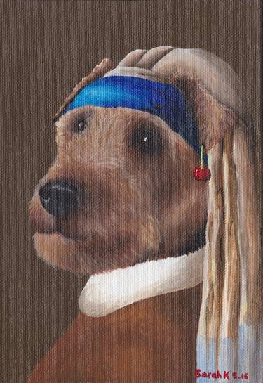 Welsh Terrier with a Cherry Earring thumb