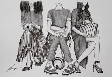 Print of Fashion Drawings by Jessica Bourg