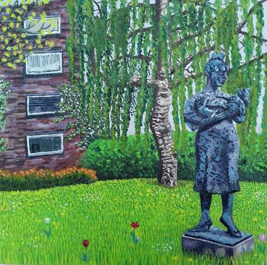 'Olga with Cat of Jan Wolkers' Paterswoldseweg Groningen thumb