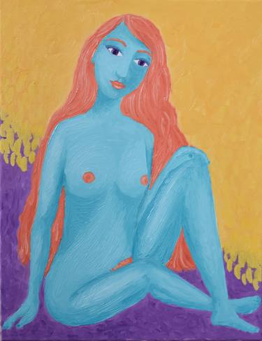 Original Nude Painting by Anna Kangasniemi