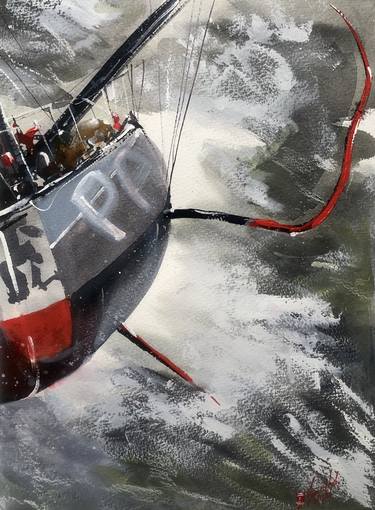Original Fine Art Boat Paintings by James Nyika