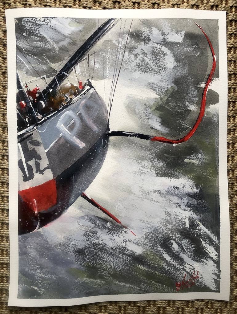 Original Boat Painting by James Nyika