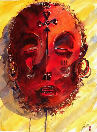 Print of Fine Art World Culture Paintings by James Nyika