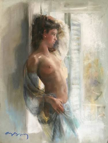 Original Figurative Women Drawing by Cayetano De Arquer Buigas