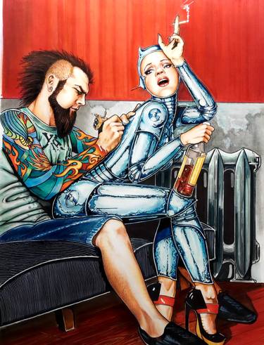 Original Popular culture Painting by Alyn Federico