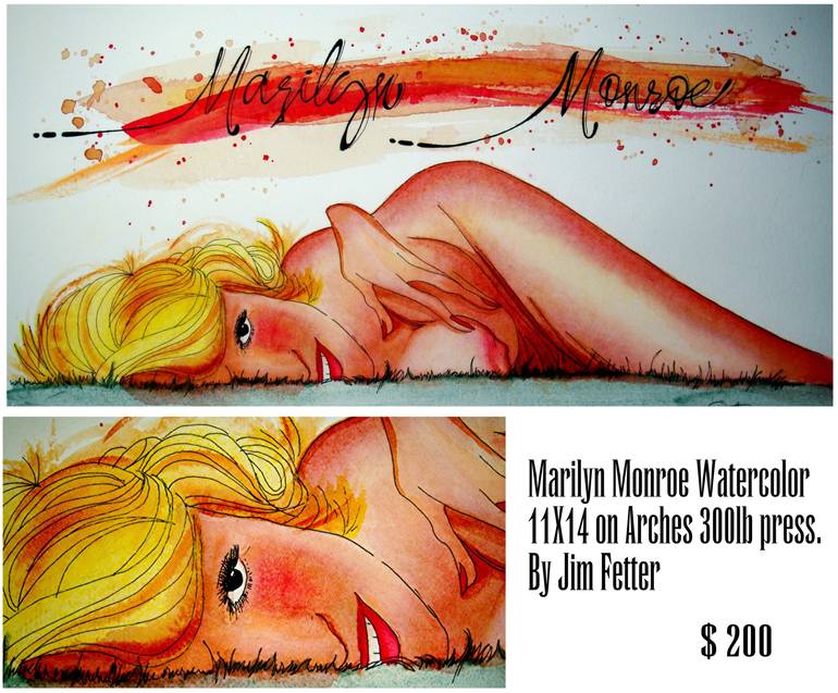 Original Illustration Nude Painting by Jim Fetter