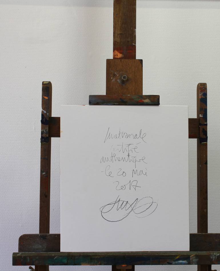 Original Modernism Cats Drawing by Michel Suret-Canale