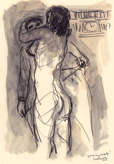 Print of Modern Erotic Drawings by Michel Suret-Canale