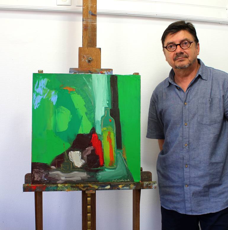 Original Modernism Still Life Painting by Michel Suret-Canale