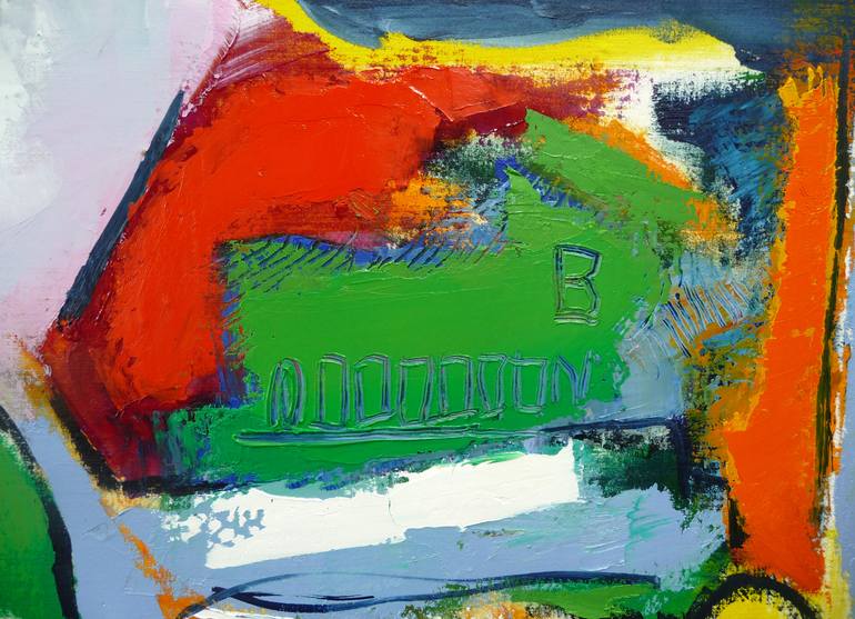 Original Abstract Expressionism Abstract Painting by Michel Suret-Canale