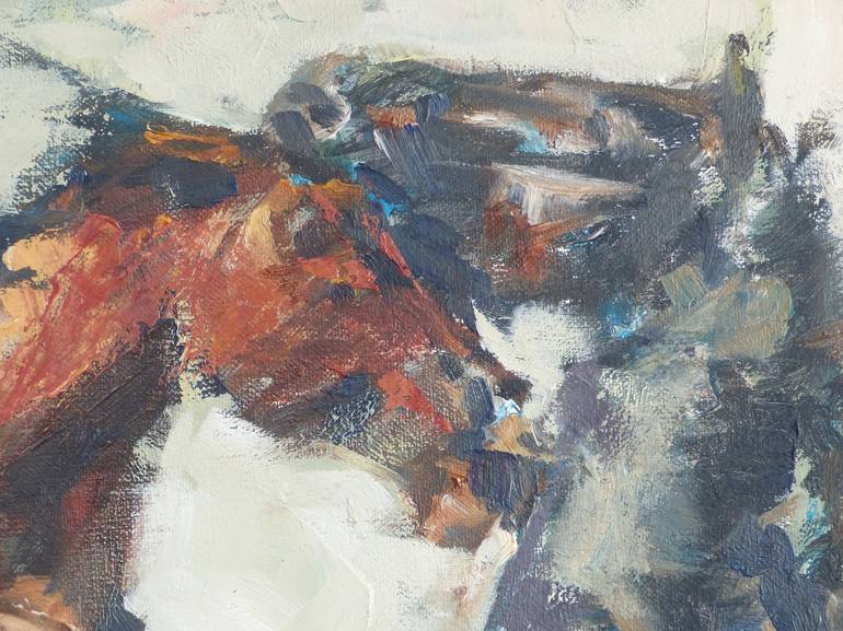 Original Contemporary Horse Painting by Maike Josupeit