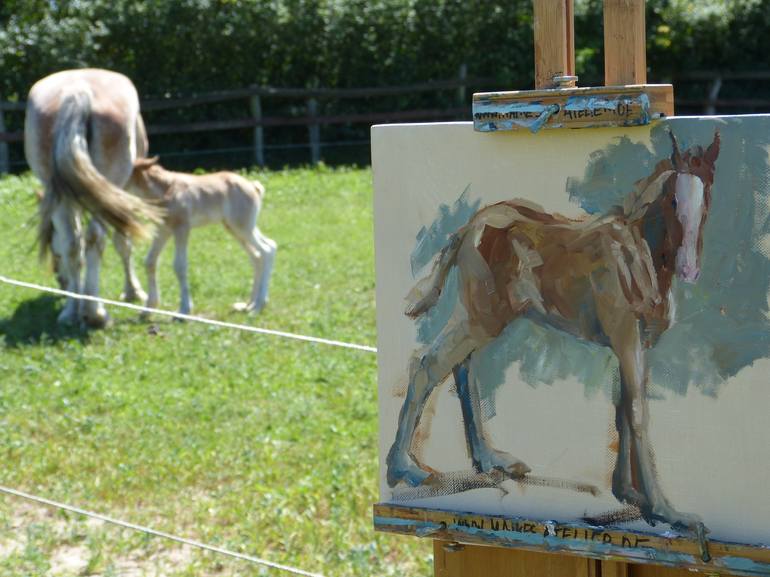 Original Horse Painting by Maike Josupeit